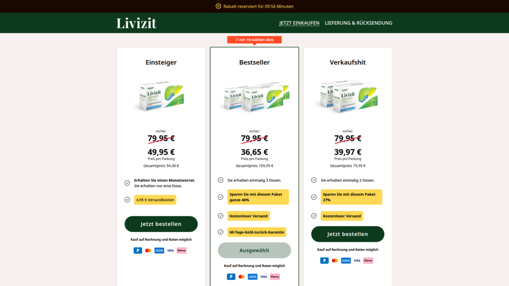Livizit price